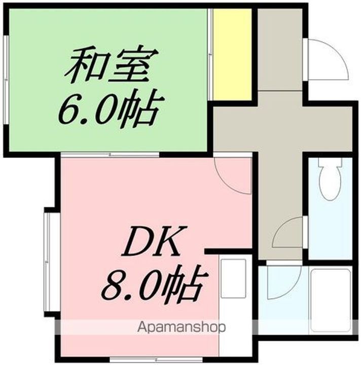 サンハイツ2-Bの間取り
