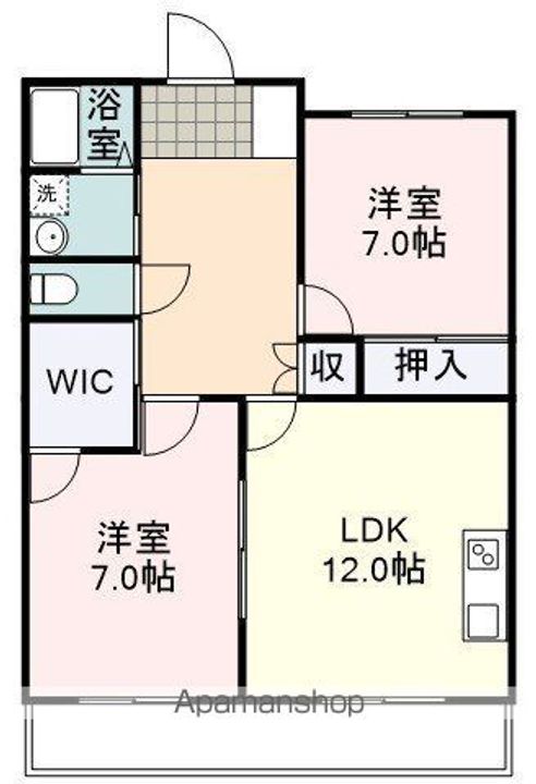 パークサイド瀬名川102の間取り