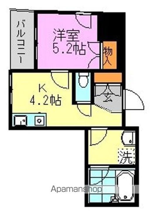東京都杉並区高円寺南4丁目の賃貸マンションの間取り
