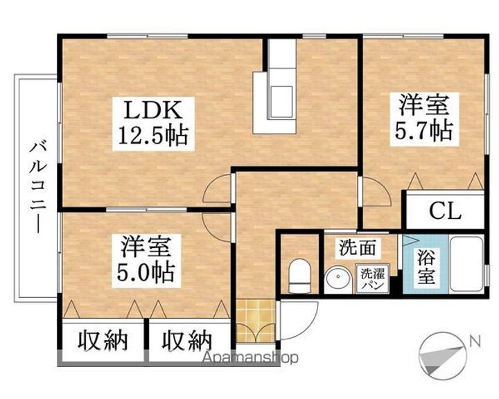 パナハイツクォーレA202の間取り
