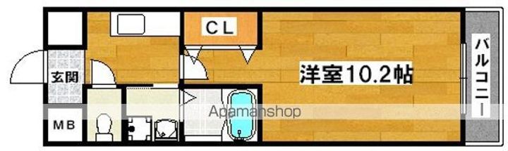 コーポ福知苑Ⅲ302の間取り