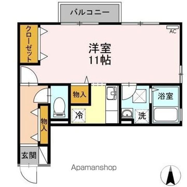 フェイバリット フラット D棟の間取り