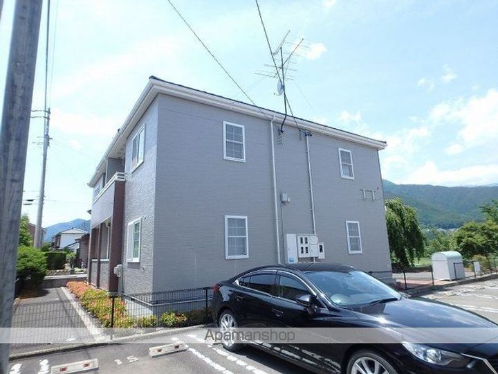長野県松本市波田の賃貸アパートの外観