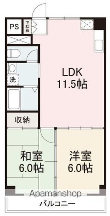 Fコーポの間取り