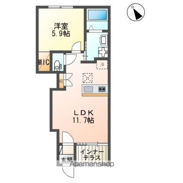 LAKE HILL (レイク ヒル) B棟の間取り