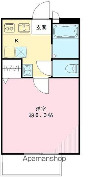 ドミール桜台102号室の間取り