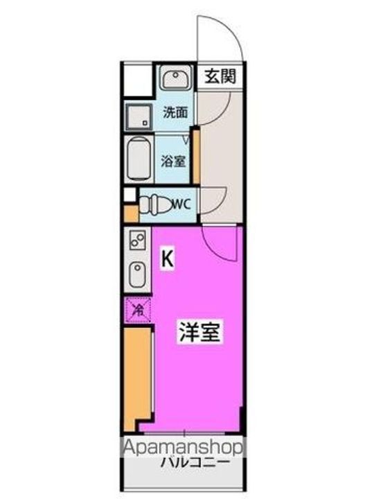 福岡県福岡市博多区千代3丁目の賃貸マンションの間取り