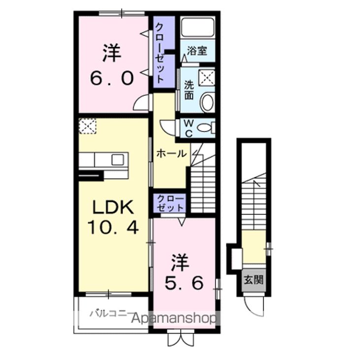 トゥー・ル・モンドBの間取り