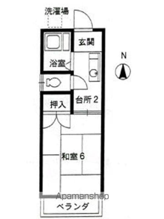 タケトミハイツ202の間取り
