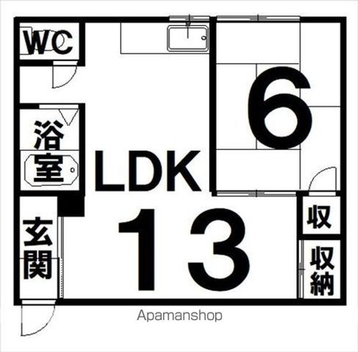 中島マンション5の間取り