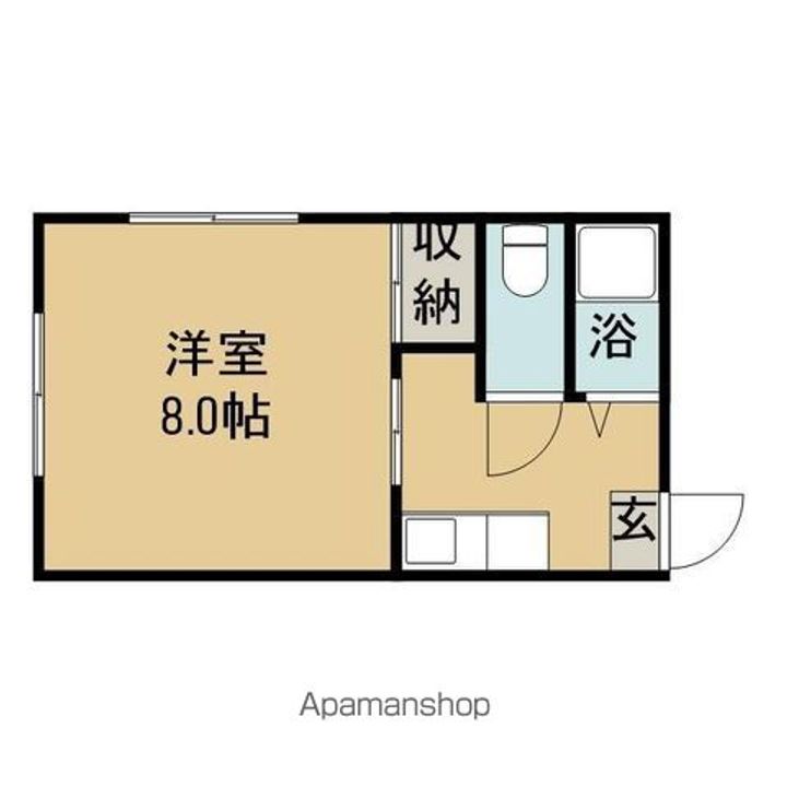 岩手県盛岡市緑が丘4丁目の賃貸アパートの間取り