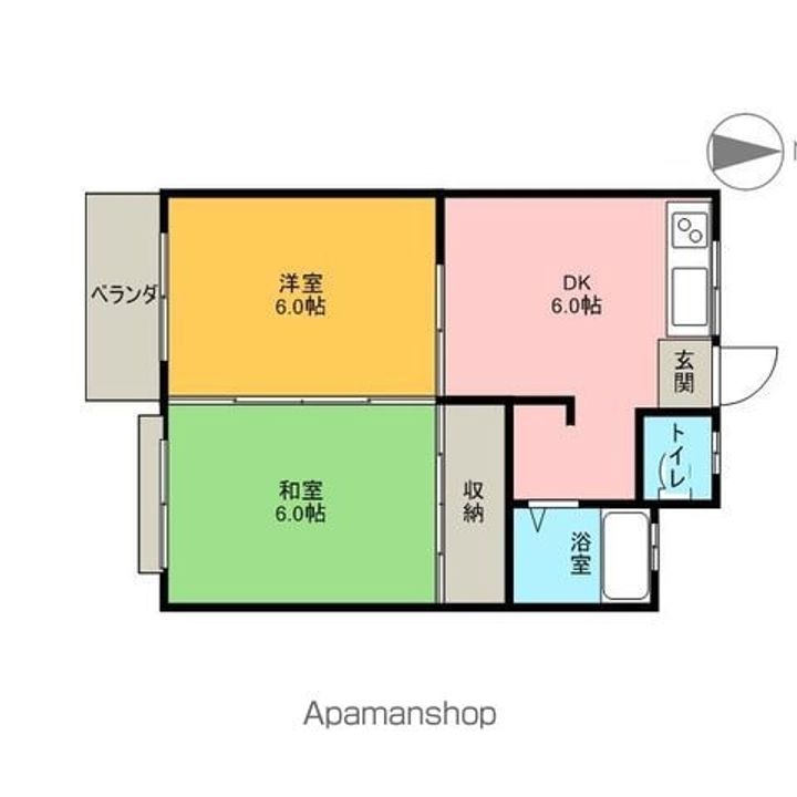 ガーデンハイツミハマ202の間取り
