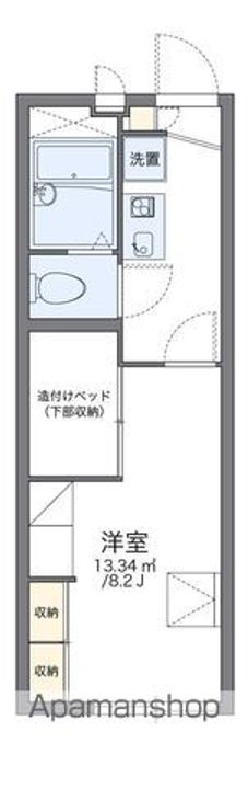 レオパレス眺湖Ⅰ203の間取り