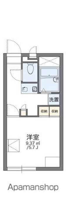 レオパレス葉月209の間取り