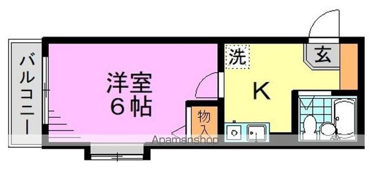 東京都杉並区高円寺南2丁目の賃貸マンションの間取り