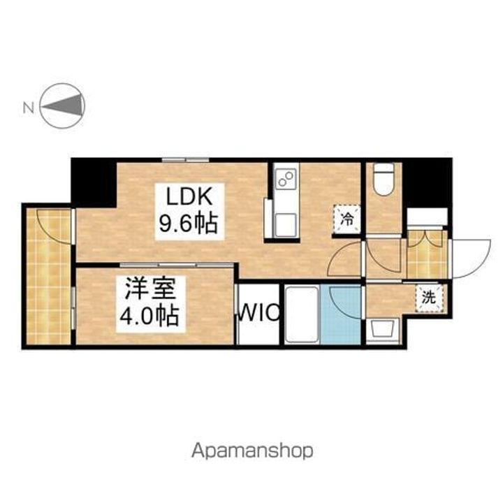 愛知県名古屋市中区伊勢山2丁目の賃貸マンションの間取り