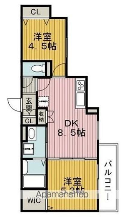 クリエオーレ永楽荘の間取り