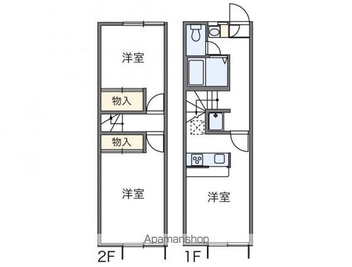 香川県高松市国分寺町新名の賃貸アパートの間取り