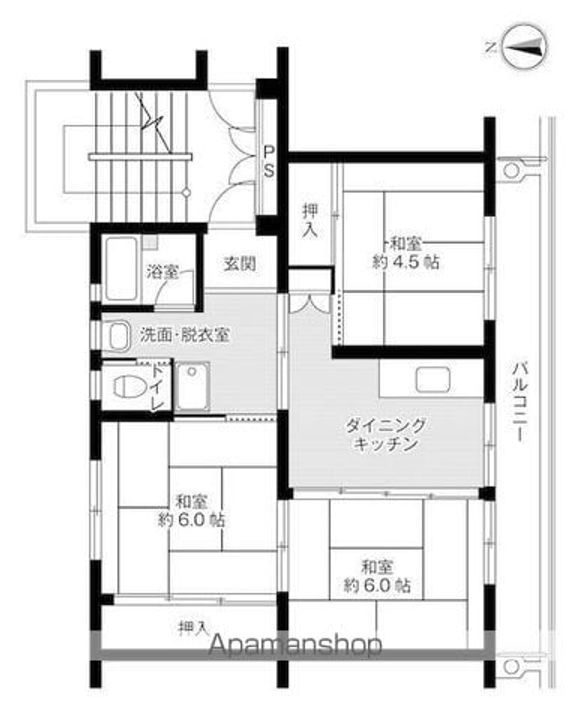 ビレッジハウス小羽山第二1号棟の間取り