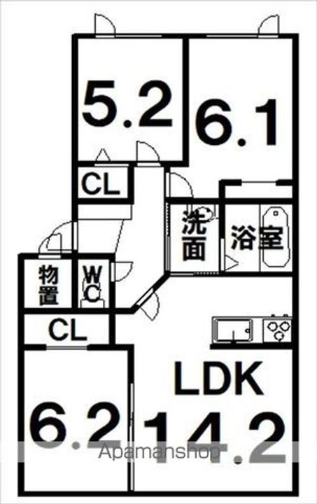 Bell woodⅠの間取り