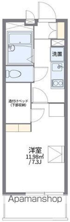レオパレスアドラーブルの間取り