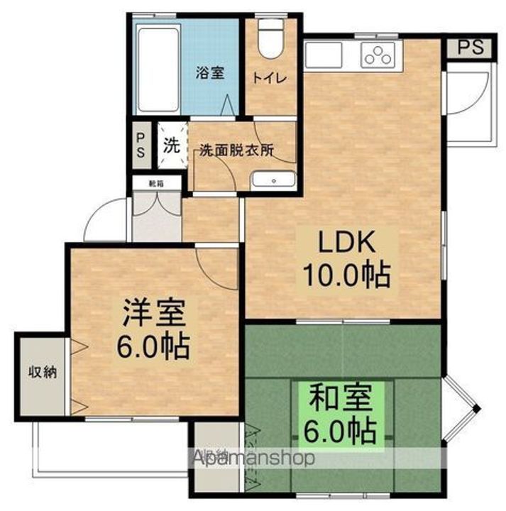 ルーヴパルクB202の間取り