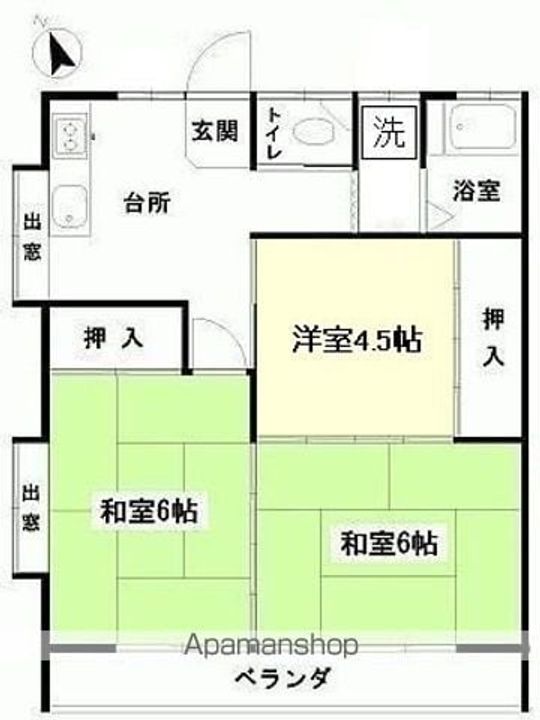 メゾン水明102の間取り