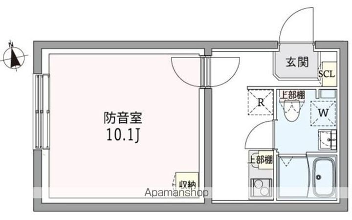 東京都板橋区仲町の賃貸マンションの間取り