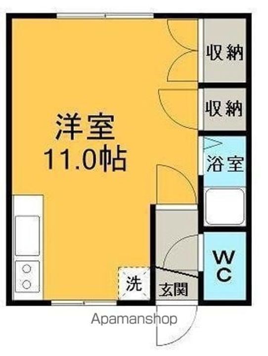 北海道網走市潮見2丁目の賃貸アパートの間取り