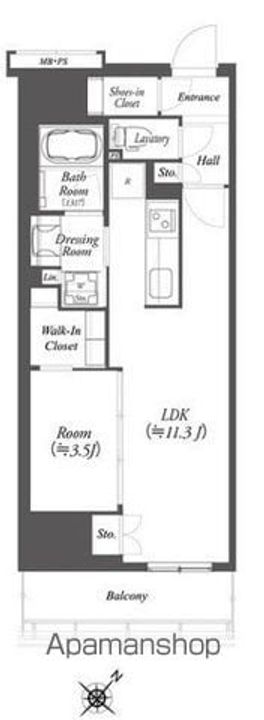 WORVE横浜伊勢佐木町の間取り