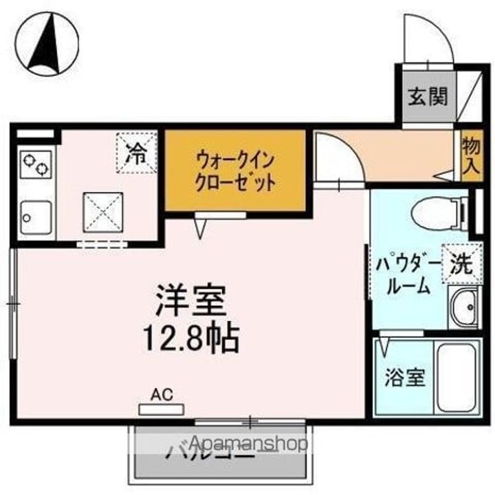 香川県高松市扇町2丁目の賃貸アパートの間取り