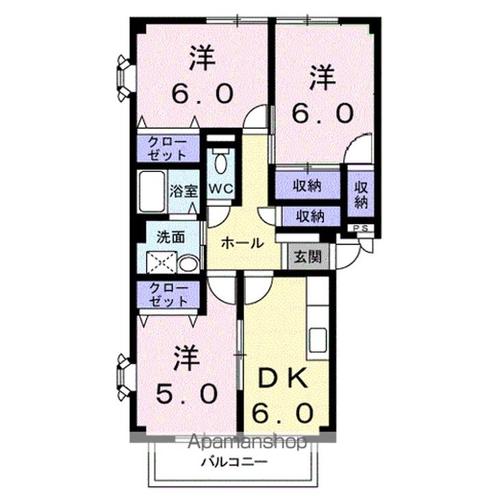 クローバーヒルズAの間取り