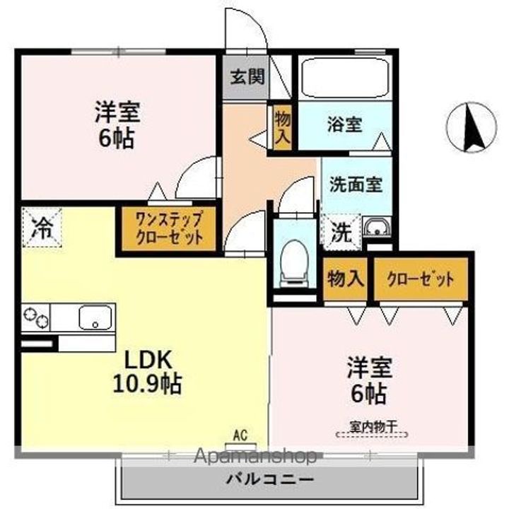 ラ メゾン デスポワ Bの間取り