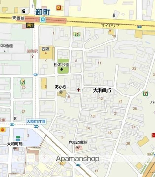 宮城県仙台市若林区大和町5丁目の賃貸アパートの周辺