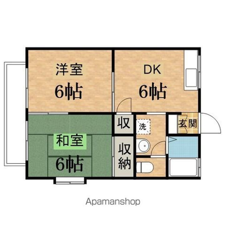 リバーハイツⅡの間取り