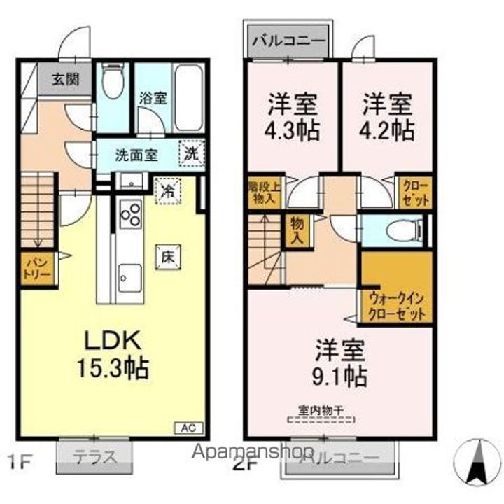 メゾン・ド・シーマ GLEE103の間取り