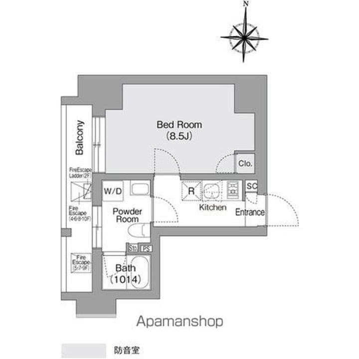 コンフォリア・リヴ森下MUTIOの間取り