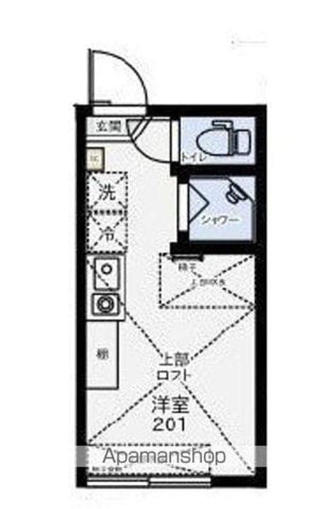 東京都中野区上鷺宮4丁目の賃貸アパートの間取り