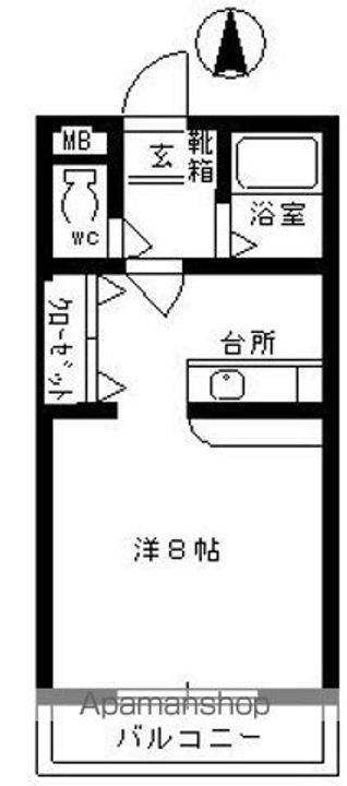 エレガンス浜砂Ⅱ402の間取り