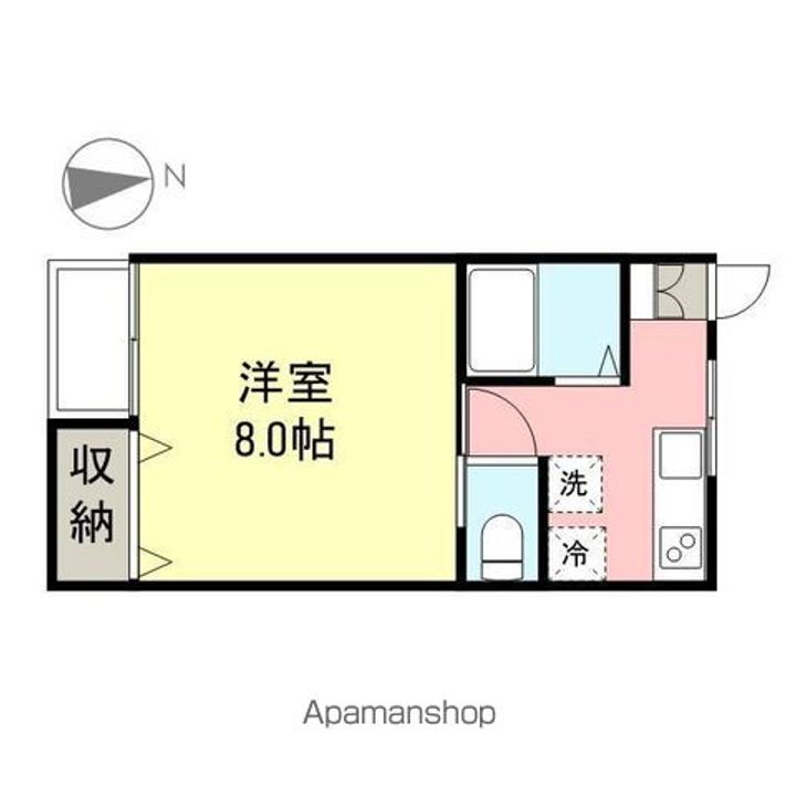 コーポハピネスA105の間取り