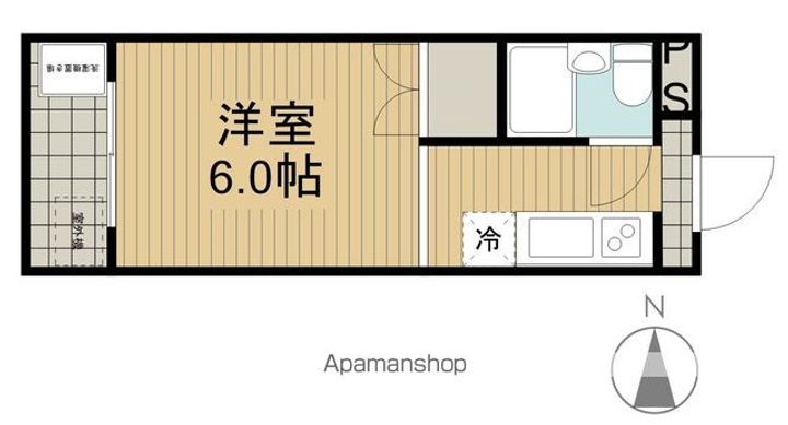 コーポ三樹2Bの間取り