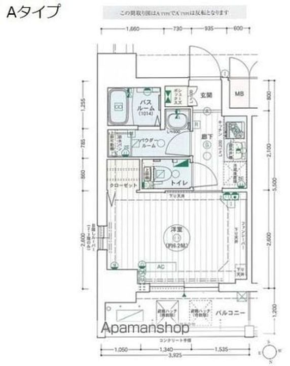 エステムコート名古屋泉プラチナムゲートの間取り