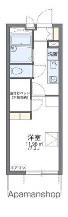 レオパレスミュートス テセラの間取り