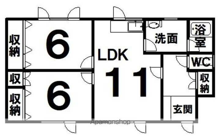 昭和南6丁目一棟二戸101の間取り