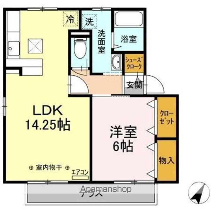 ベルデュールの間取り