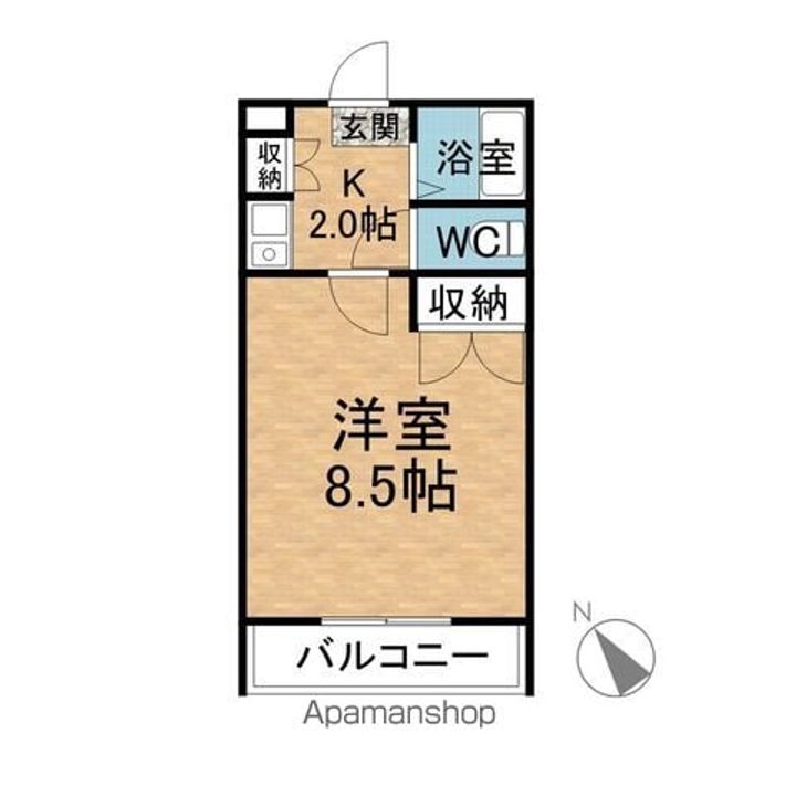 ファミーユΒ205の間取り
