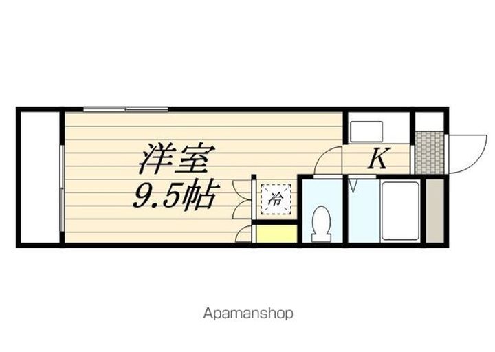 福岡県福岡市東区和白2丁目の賃貸アパートの間取り