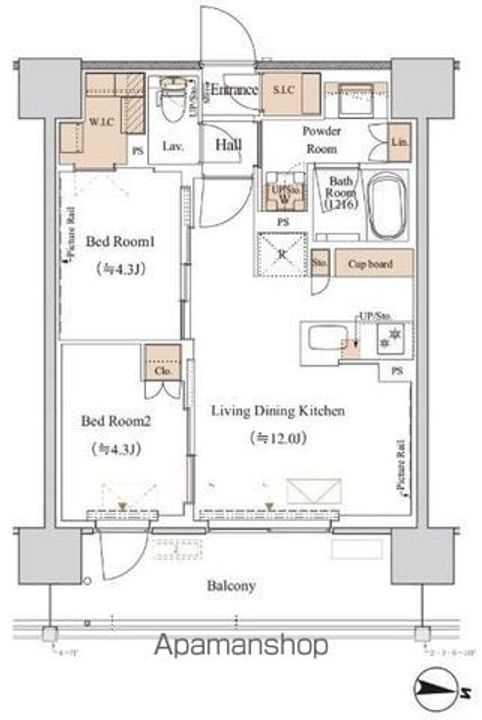 ブランシエスタ木場の間取り