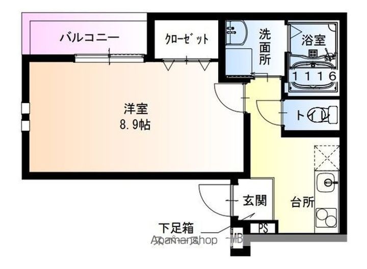 フジパレス羽衣203の間取り
