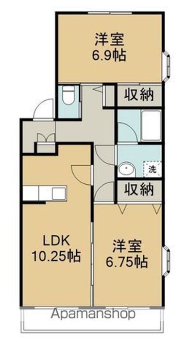 カーサ・アマリーロ205の間取り